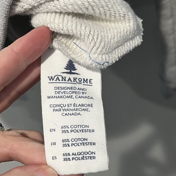 Wanakome Hoodie Women’s Small Corene Hooded Sweatshirt Blue Gray Colorblock - Picture 9 of 14